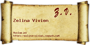 Zelina Vivien névjegykártya